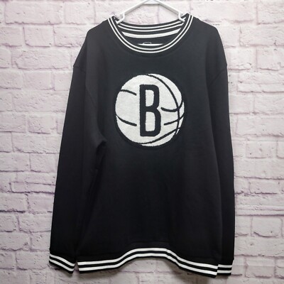 NEW Brooklyn Nets Pullover Sweatshirt Sweater Size XL Stadium Essentials NBA