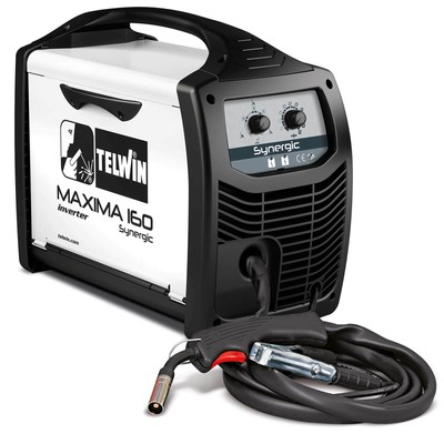 Telwin Elements MAXIMA 160 SYNERGIC Schutzgas Schweißgerät 150A + Schlauchpaket