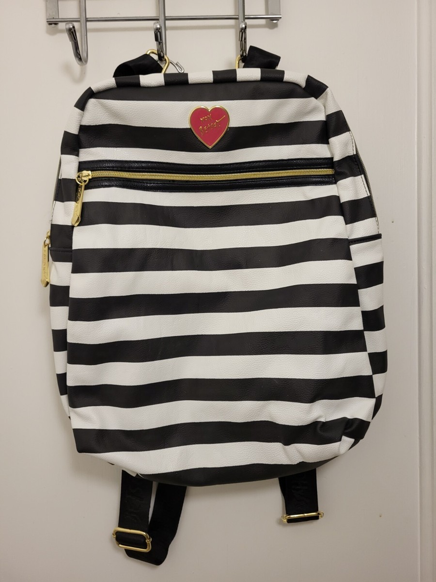 BETSEY JOHNSON BACKPACK Striped Xox Betsey Bag Handbag  display picture 3