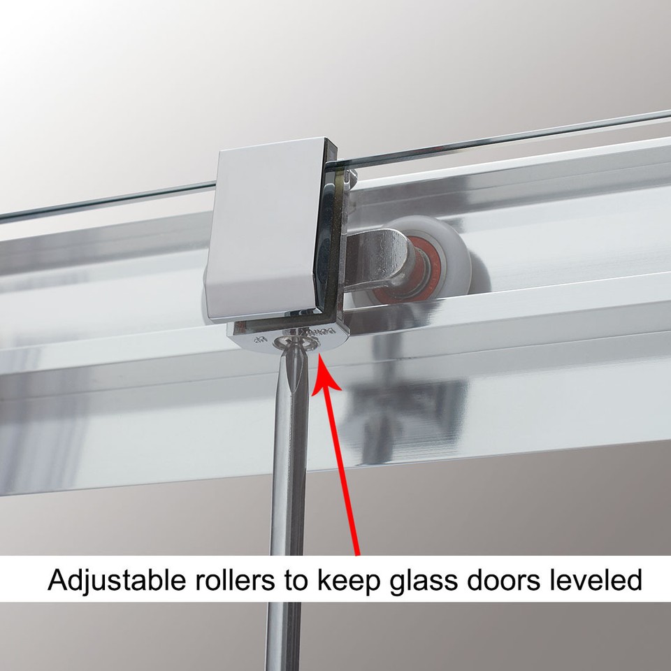 1200mm Sliding Shower Door Enclosure Walk In Cubicle Stone Tray Riser ...