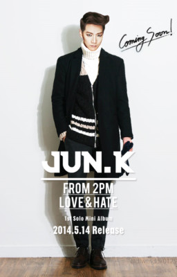 2PM JUN.K LOVE & HATE Japanese Solo Album CD+Photo Book+6 Post