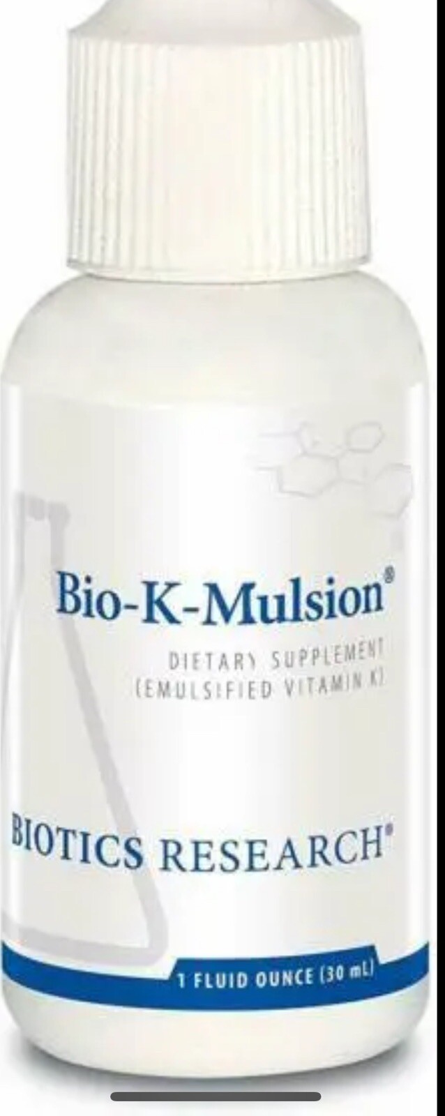 Biotics Research BIOKMULSION 2 Fluid Ounce Oz Vitamin K Dietary