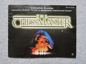 CHESSMASTER Manual - no game .... NES Nintendo