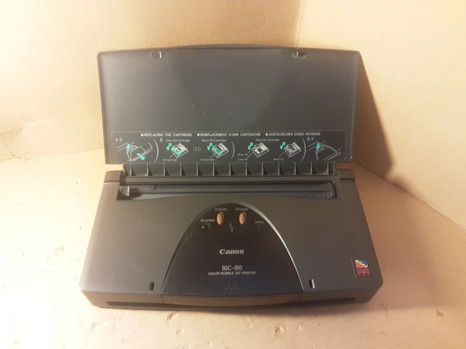 Canon BJC80 portable printer used, Parallel interface, no Power On TEST - Image 4 of 4