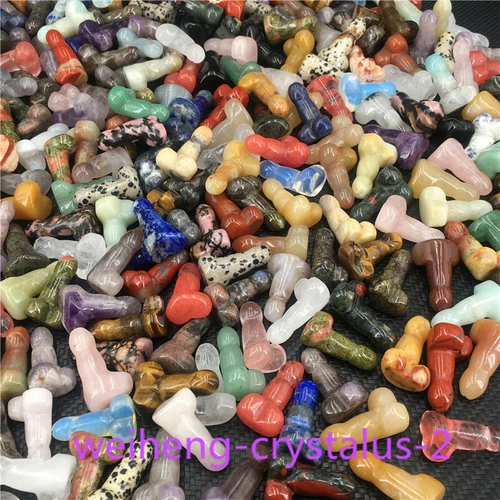 Wholesale Natural mix mini Penis Carved quartz Crystal Massager Wand Healing - Picture 10 of 296