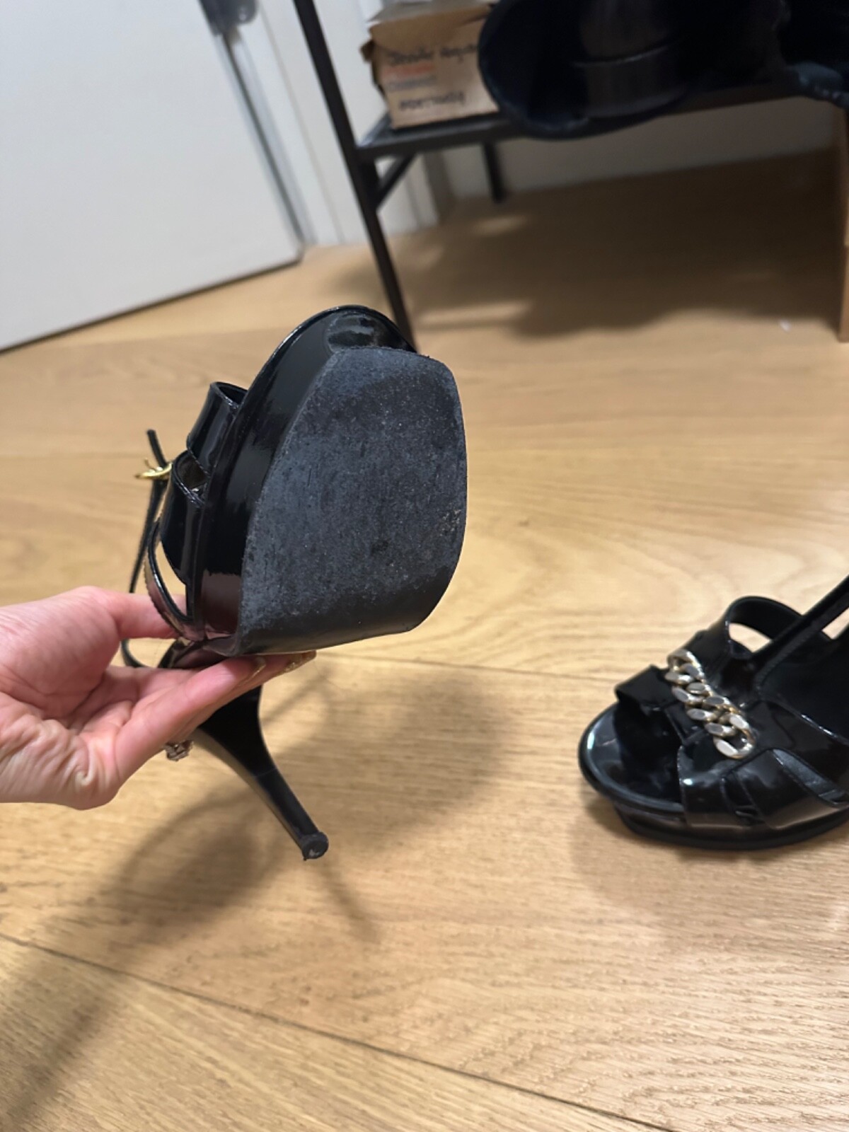 SAINT LAURENT YSL TRIBUTES OMBRE ORO METALLIZZATO NERO TAGLIA 37 5 7 5