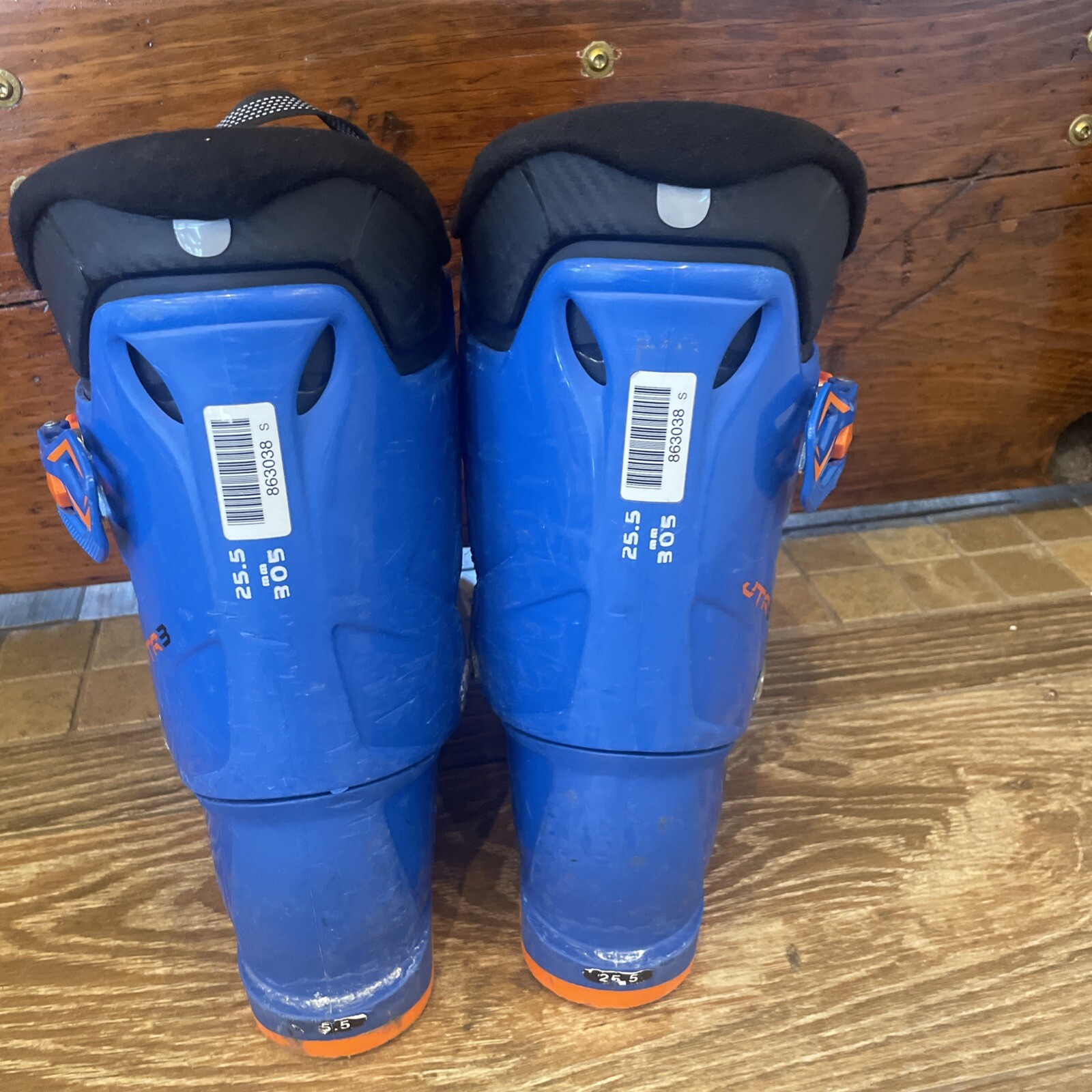 SALOMON Scarponi da sci usati Tecnica Mach Sport RT 100 blu arancione 25 5