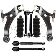 8Pcs For 04-07 Toyota Highlander Front Lower Control Arm Ball Joint Tie Rod End