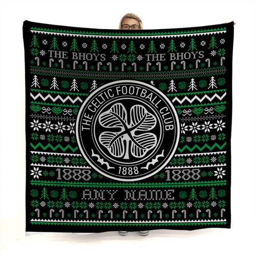 Celtic FC Noël Pull Couverture Polaire - Officiellement Licence