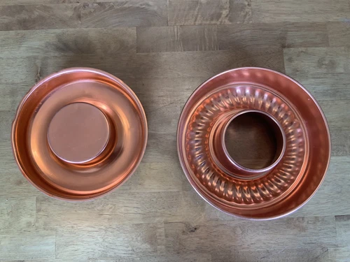 Vintage Mirro Copper Tone Jello Molds