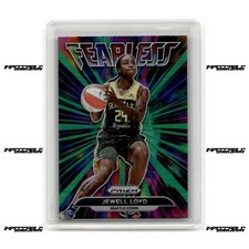 2022 Panini Prizm WNBA - Fearless Jewell Loyd #10 Green Prizm SP