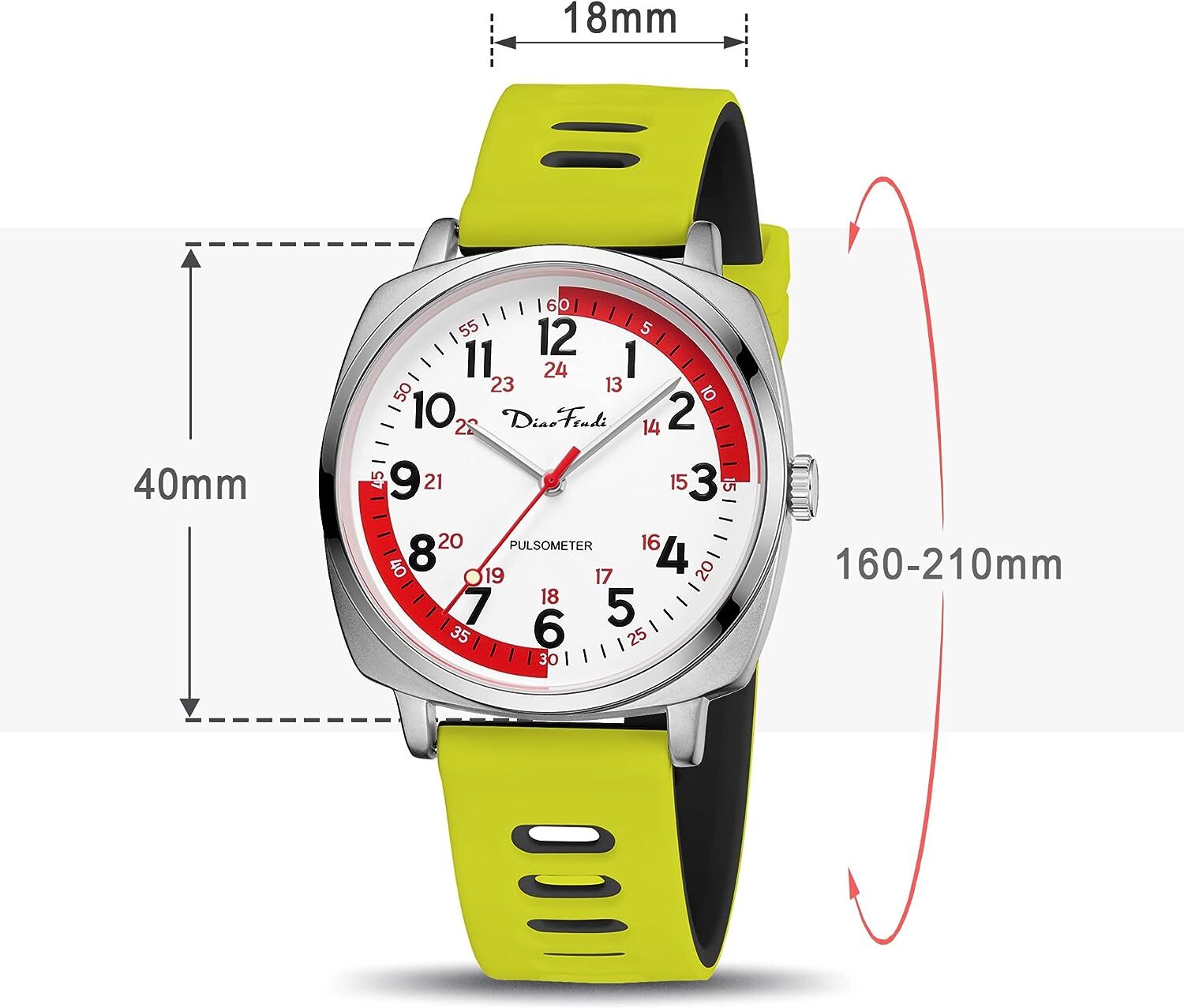 Nurse Watch Second Hand Simple Analog Easy to Read For Doctor/Student