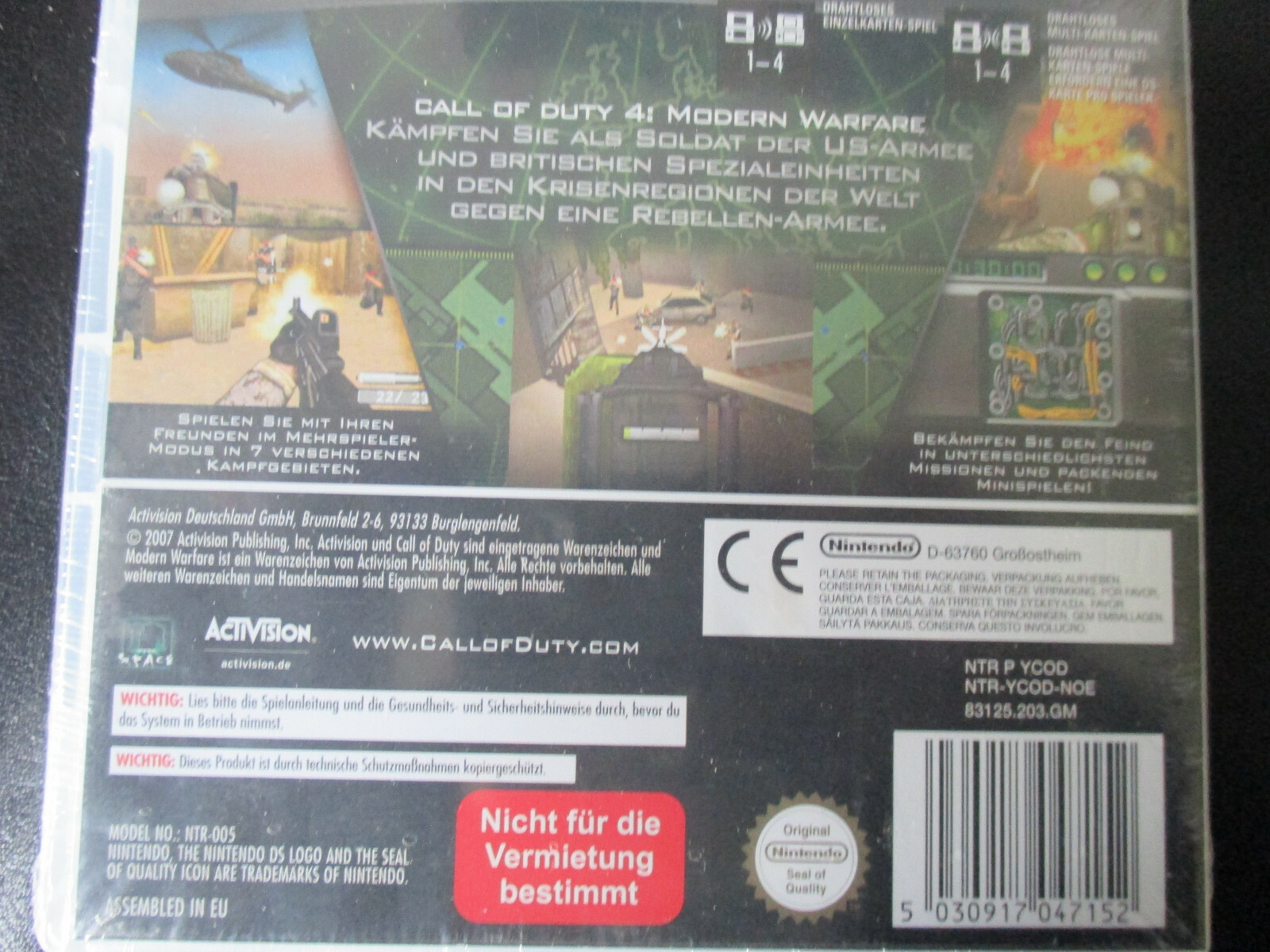 Call Of Duty 4 Modern Warfare Nintendo Ds 07 Gunstig Kaufen Ebay