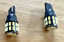 Jtech 2x T10 Bright 30 Smd 3014 Ex Chip Set Xenon White Led Car Lights Bulb.