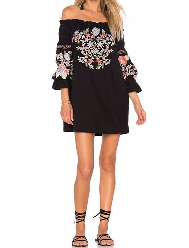 FREE PEOPLE ENCHANTED GARDEN MINI DRESS 