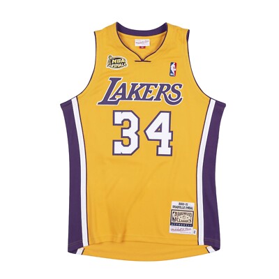 NEW Shaquille O'Neal Authentic Los Angeles Lakers Mitchell & Ness