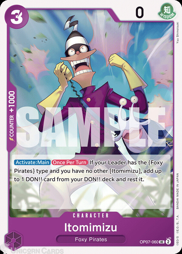 OP07-060 Itomimizu : Uncommon  English One Piece TCG Card : OP07: 500 Years in t