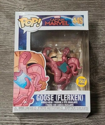 Funko Pop! Captain Marvel #445 GOOSE Flerken GLOW IN THE Dark EXCLUSIVE  Vinyl