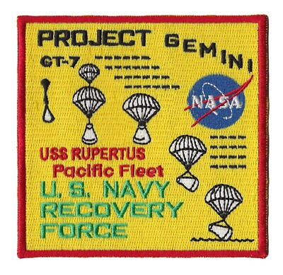NASA Gemini 7 USS Rupertus space program US Navy ship recovery force patch