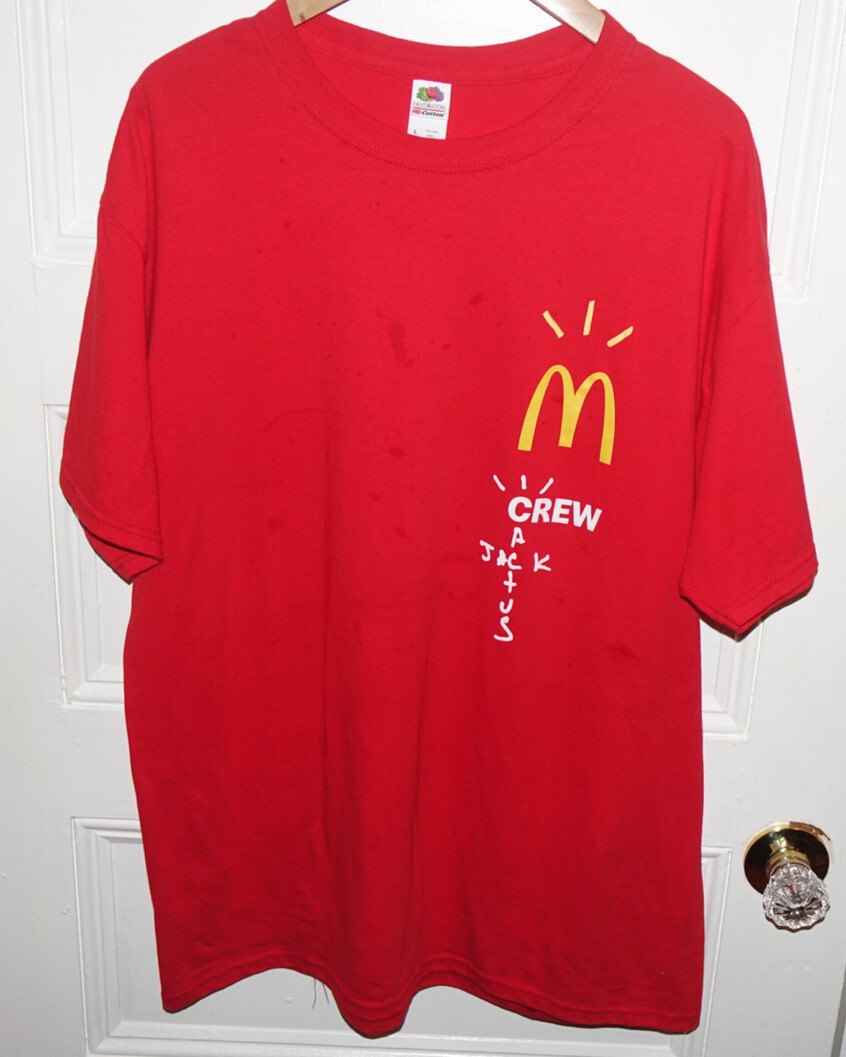 McDonald's Travis Scott Cactus Jack Official T-Shirt Size Large