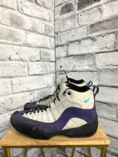 Vintage Nike Air ACG Approach Hiking Ankle Boot Women's US 9 Grey Purple Suede