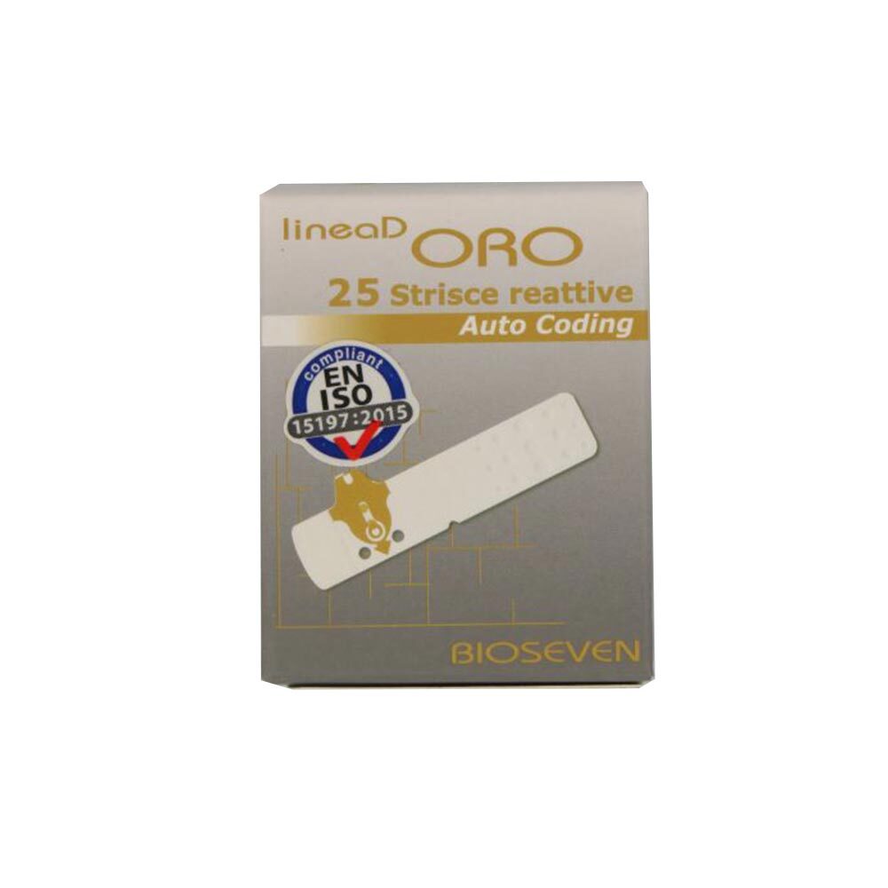 Bioseven Linea D Oro - Strisce Misurazione Glicemia, 25 Pezzi | eBay