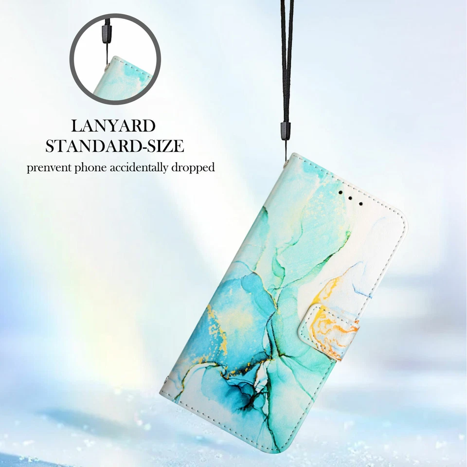 Flip Marble Leather Wallet Cover Case For Infinix Note 8 10 11 Hot 10 11 Zero X - Image 3 of 4