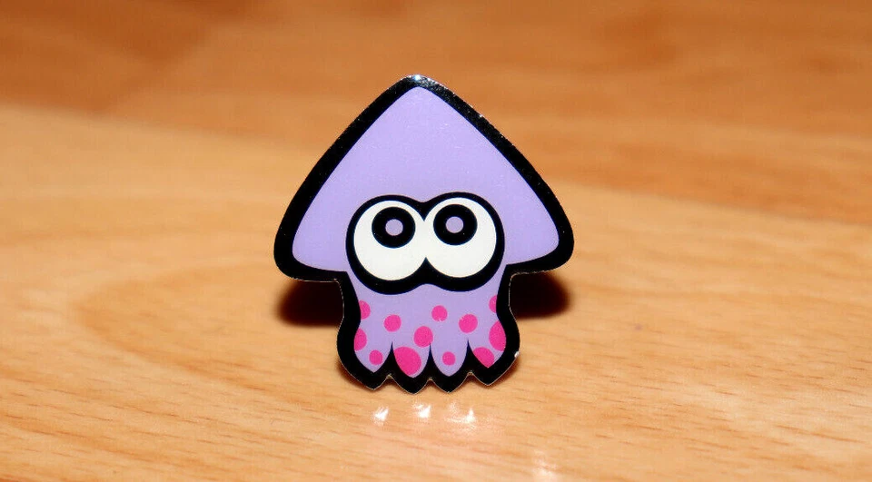 Splatoon Inkling Squid Purple Nintendo Wii U Rare Promo Pin From Gamescom 2015 - Image 2 of 4