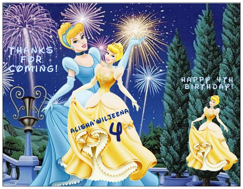 Envolturas de caramelos 12 cumpleaños Baby Shower princesa Cenicienta Hershey extremo cerrado Foto 4 de 4