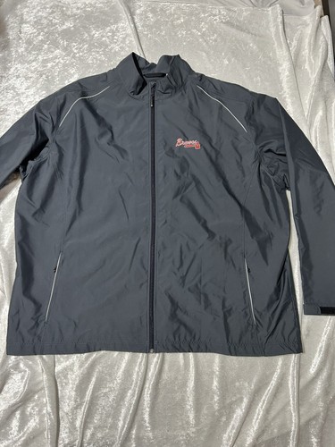 Atlanta Braves MLB Cutter & Buck WeatherTec New Jacket 4XT