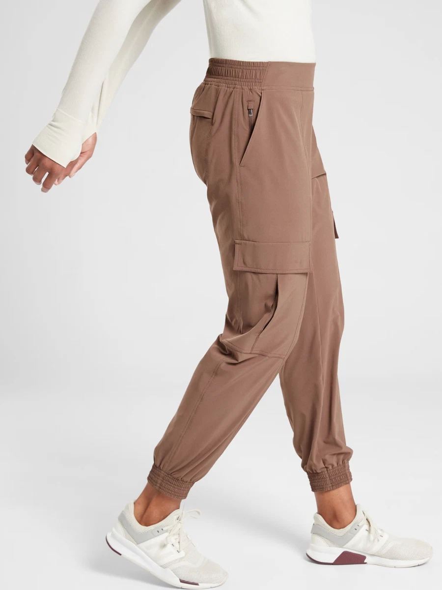 Athleta Brown Chelsea Utility Jogger Lifestyle Travel Pant 305514