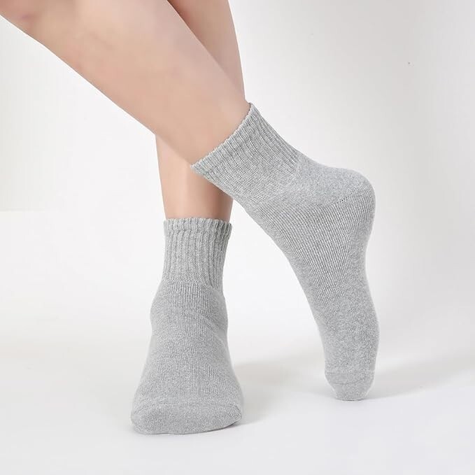 New Grey Trainer Socks for Men and Women, Liner Ankle Socks Classic Sports  Socks