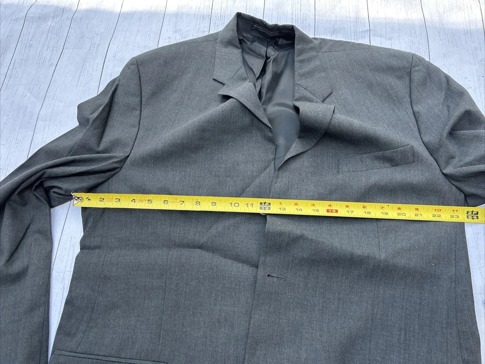 DKNY Essentials Men's Wool Three Button Blazer Bl… - image 7