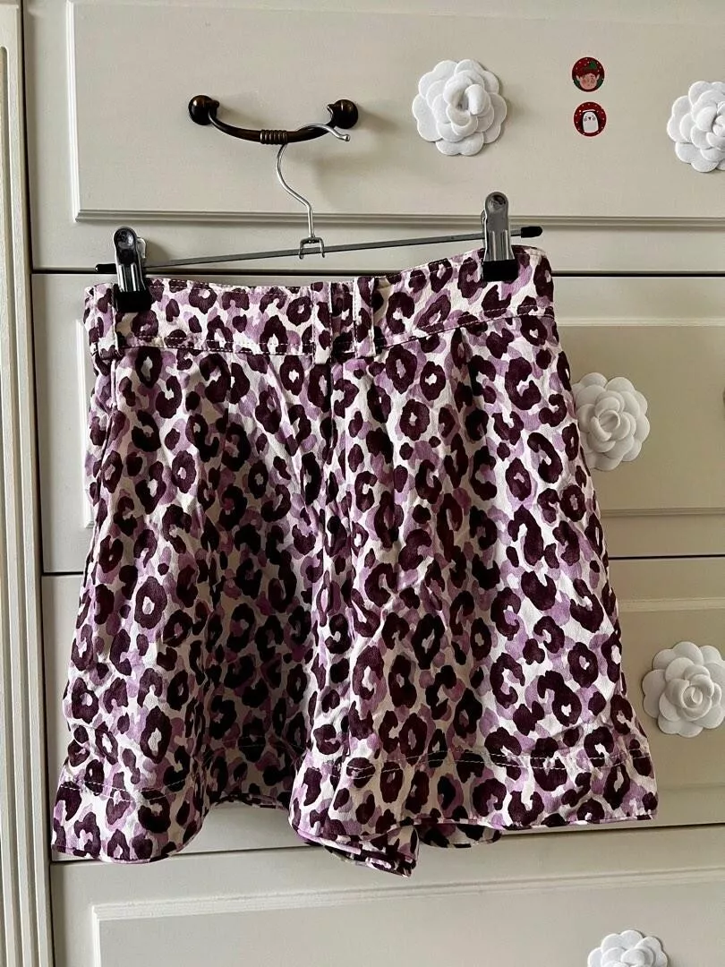 Leopard print hotsell high waisted shorts
