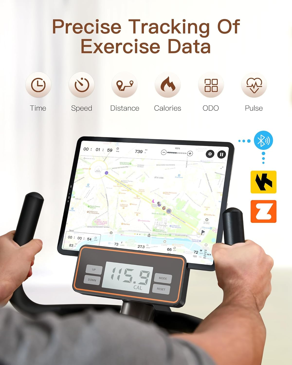 Niceday Indoor Recumbent Exercise Bike Workout Equipment for Home Gym