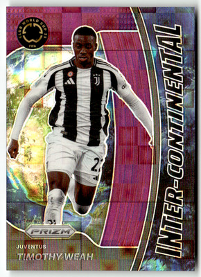 2025 Panini Prizm Club World 17 Timothy Weah Inter-Continental Purple 23/49