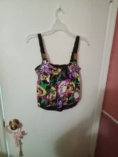 Women's Floral Print Tankini Catalina Swim Top