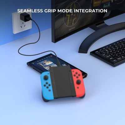 Wiederaufladbarer für griff für Joy-Con für Switch 2 Host ABS schwarz