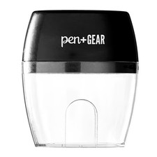 Pen+Gear 2-Hole, Handheld Manual Pencil Sharpener, Black, 1 Count
