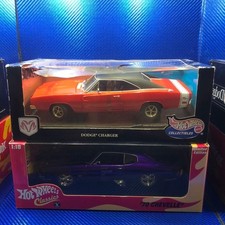 Hot Wheels 1/18 Unopened 1970 Chevelle and Dodge Charger, Clear Blister,
