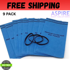 9 Pack Wet Dry Filter Bags for 2 - 2.5 Gallon Shop Vac Vacuum Stinger Craftsman
