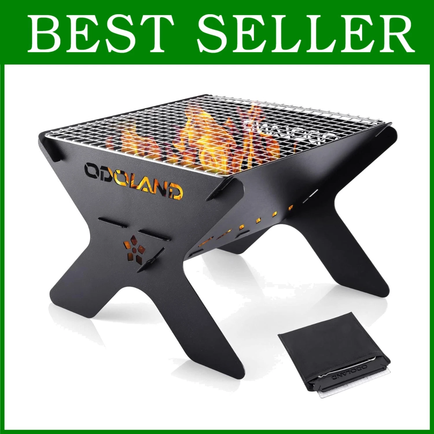 Multifunctional Campfire Grill for Wood and Charcoal