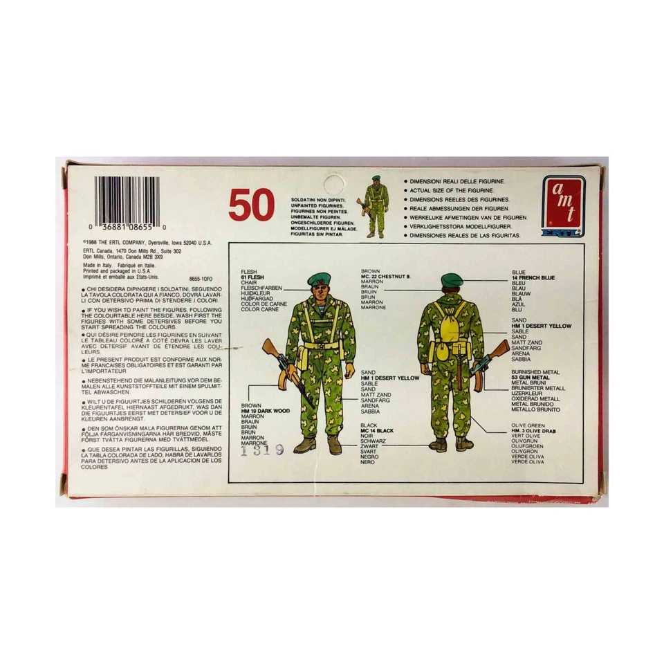 AMT-ERTL SEGUNDA GUERRA MUNDIAL Mini 1/72 Moderno Paracaidistas Rusos Feria Spetsnaz/Nuevo Foto 2 de 2