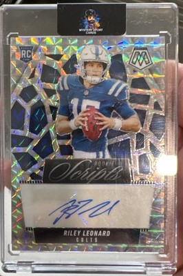 Panini 2025 Mosaic Rookie Scripts Riley Leonard Autograph #RS-RLD Colts