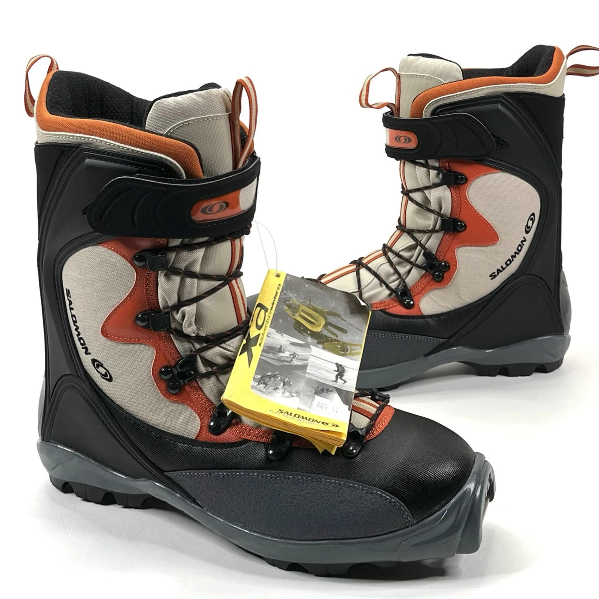 Salomon Men\'s Gray and Navy Cross-Country Ski Boots with Orange Accents Salomon  main image 2