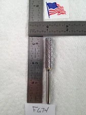 1 NEW FALCON / SGS 1/4" SHANK CARBIDE BURR SA-3X. DOUBLE CUT. 1-1/2" LOC (F674)
