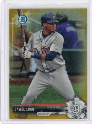 2017 Bowman Draft Dawel Lugo Chrome Gold Refractor #/50 Detroit Tigers