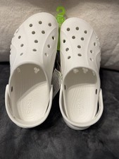 New Crocs Baya Womens Size 10 Slip On Platform Shoes Platform Clogs White