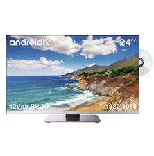 SYLVOX 12/24 Volt TV 24 inch RV TV 1080P Full HD Smart TV with APP Store Camper