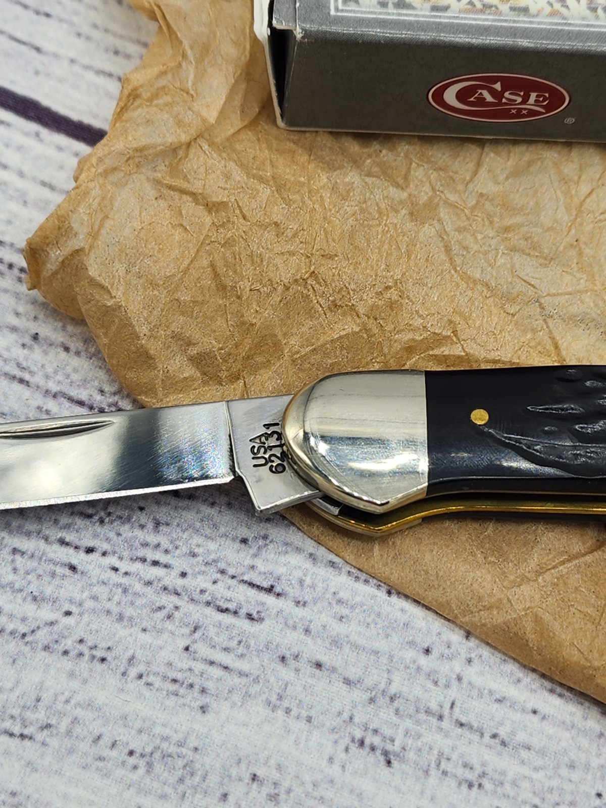 Ifno Box Case XX 62131 SS Black Canoe Pocket Knife Item 18226 w/ Box & Papers | eBay